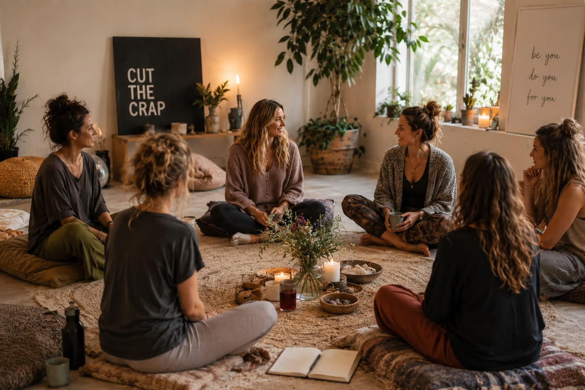 Group Therapy and Shared Emotional Support Session Image